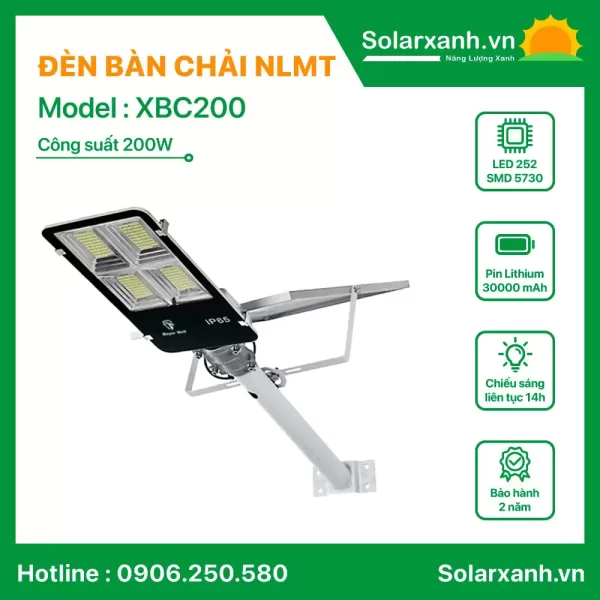 Đèn bàn chải 200W sáng trắng